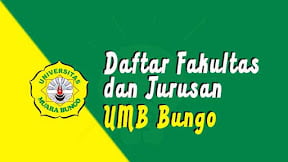 Daftar Fakultas dan Jurusan UMB Bungo (TERBARU)