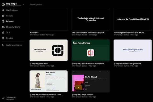 dashboard tome app ai untuk membuat file presentasi ppt dashboard tome app ai untuk membuat file presentasi ppt