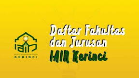 Daftar Fakultas dan Jurusan IAIN Kerinci (TERBARU)
