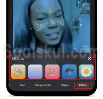 langkah 4-5 menggunakan filter gmeet terbaru hp langkah 4-5 menggunakan filter gmeet terbaru hp