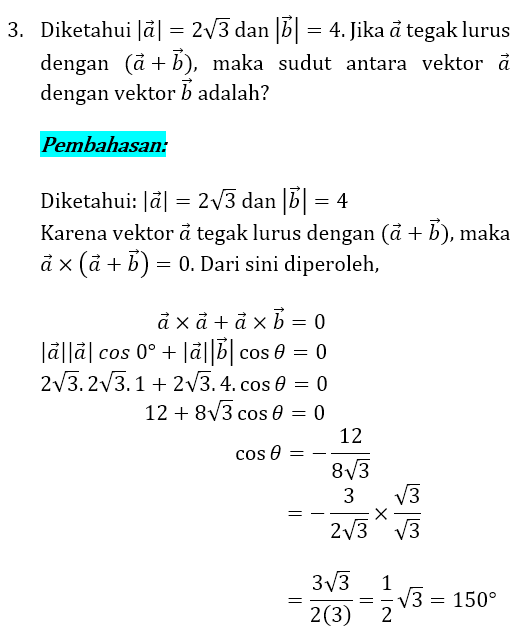 Soal dan Pembahasan Vektor 3 Soal dan Pembahasan Vektor 3