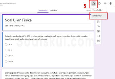 langkah 5a setting timer gform langkah 5a setting timer gform