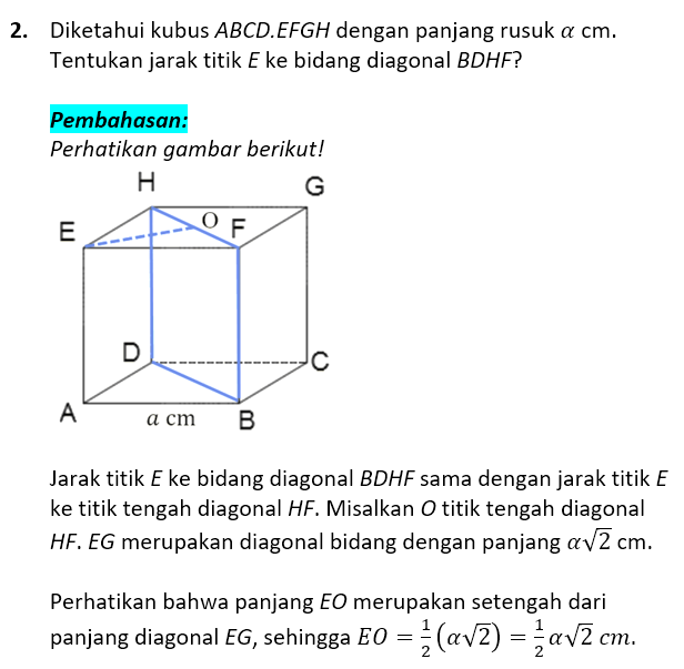 Soal Dan Pembahasan Dimensi Tiga 2 Soal Dan Pembahasan Dimensi Tiga 2
