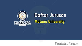 Daftar Jurusan Matana University (TERBARU)