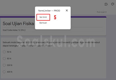 langkah 5b setting timer gform langkah 5b setting timer gform