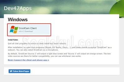 langkah 3 download droidcam laptop langkah 3 download droidcam laptop