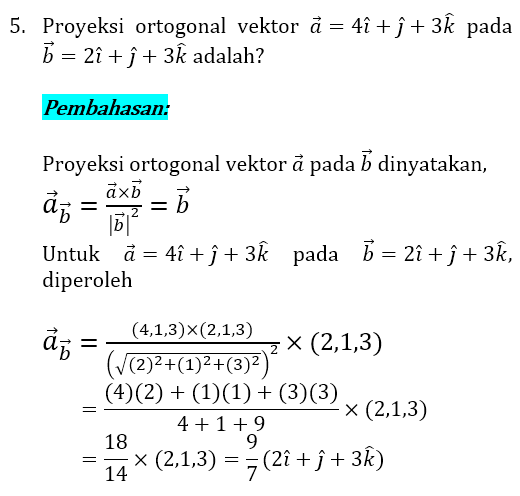 Soal dan Pembahasan Vektor 5 Soal dan Pembahasan Vektor 5