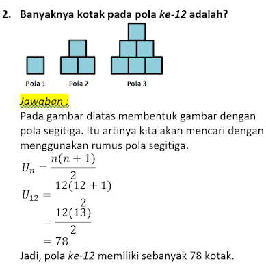 contoh soal dan pembahasan pola bilangan 2
