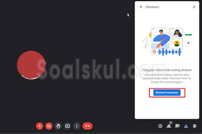 langkah 7 rekam layar google meet G Suit
