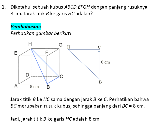 Soal Dan Pembahasan Dimensi Tiga 1 Soal Dan Pembahasan Dimensi Tiga 1