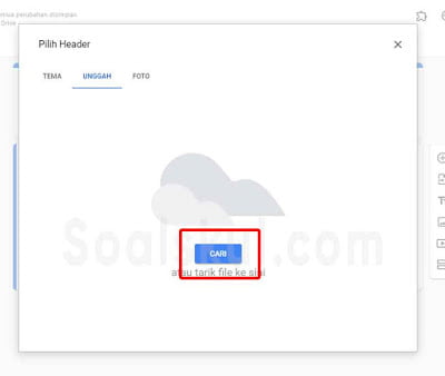 langkah 4 rubah tampilan header gform langkah 4 rubah tampilan header gform
