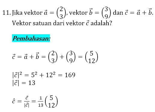 Soal dan Pembahasan Vektor 11 Soal dan Pembahasan Vektor 11