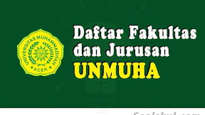 Daftar Fakultas Dan Jurusan UNMUHA Aceh (TERBARU)