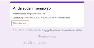 hasil edit jawaban gform hasil edit jawaban gform