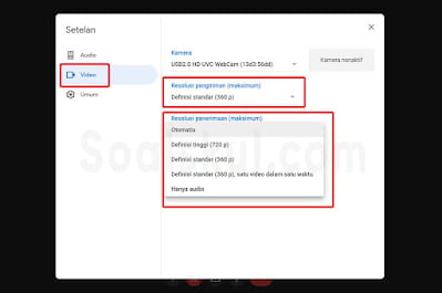 langkah 4-6 hemat kuota gmeet laptop