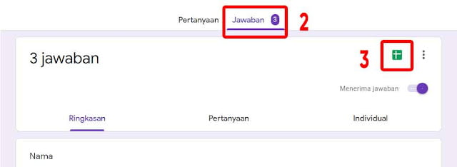 cara export gform ke excel 1