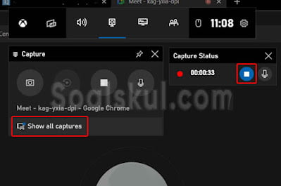 langkah 7 cara merekam layar gmeet dengan aplikasi bawaan laptop