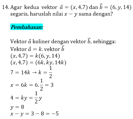 Soal dan Pembahasan Vektor 14 Soal dan Pembahasan Vektor 14