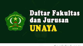 Daftar Fakultas Dan Jurusan UNAYA Aceh (TERBARU)