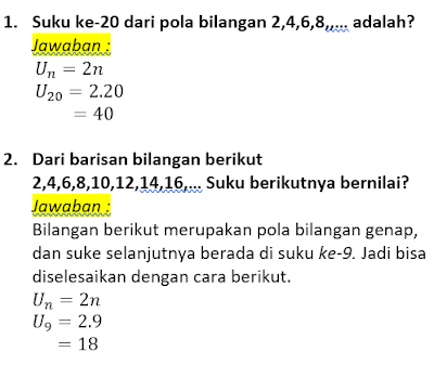 contoh soal dan pembahasan pola bilangan genap contoh soal dan pembahasan pola bilangan genap