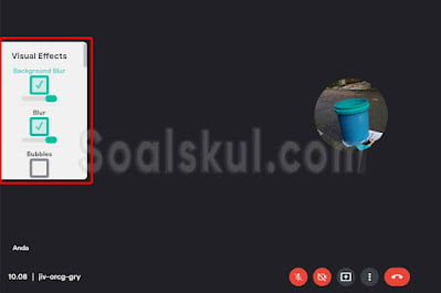 langkah 2-3 menggunakan visual effect google meet langkah 2-3 menggunakan visual effect google meet
