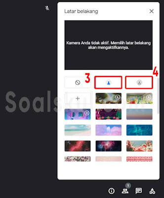 langkah 3-4 blur sesudah masuk gmeet laptop