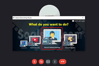 langkah 3 rekam layar google meet dengan ZD Soft Screen Recorder