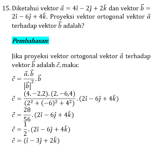 Soal dan Pembahasan Vektor 15 Soal dan Pembahasan Vektor 15