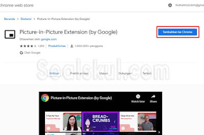 langkah 2 picture in picture google meet