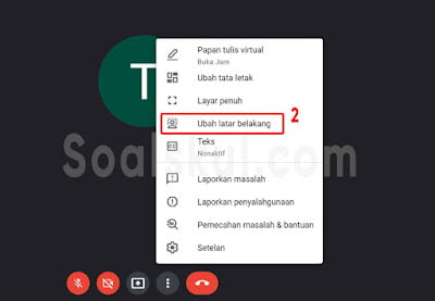 langkah 2 blur sesudah masuk gmeet laptop