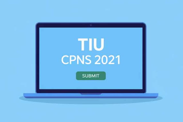 ilustrasi layar laptop menampilkan soal tiu cpns 2021 ilustrasi layar laptop menampilkan soal tiu cpns 2021