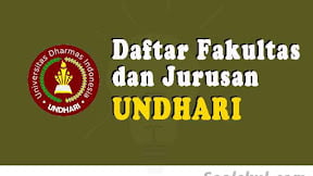 Daftar Fakultas dan Jurusan UNDHARI (TERBARU)