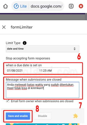 langkah 6-8 mengatur batas waktu hp formLimiter langkah 6-8 mengatur batas waktu hp formLimiter