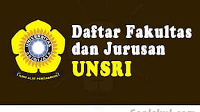 Daftar Fakultas Dan Jurusan Di Universitas Sriwijaya (TERBARU)