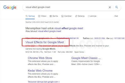 langkah 2 instal visual effect google meet langkah 2 instal visual effect google meet