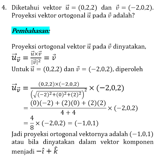 Soal dan Pembahasan Vektor 4 Soal dan Pembahasan Vektor 4